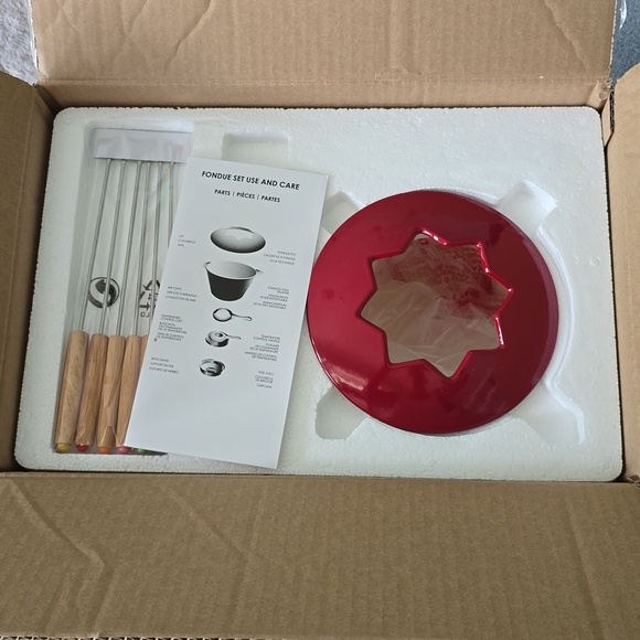 Rachael Ray Red Fondue Pot - cast iron - Picture 11 of 12